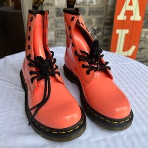 Dr. Martens Women’s Neon Orange Boots New